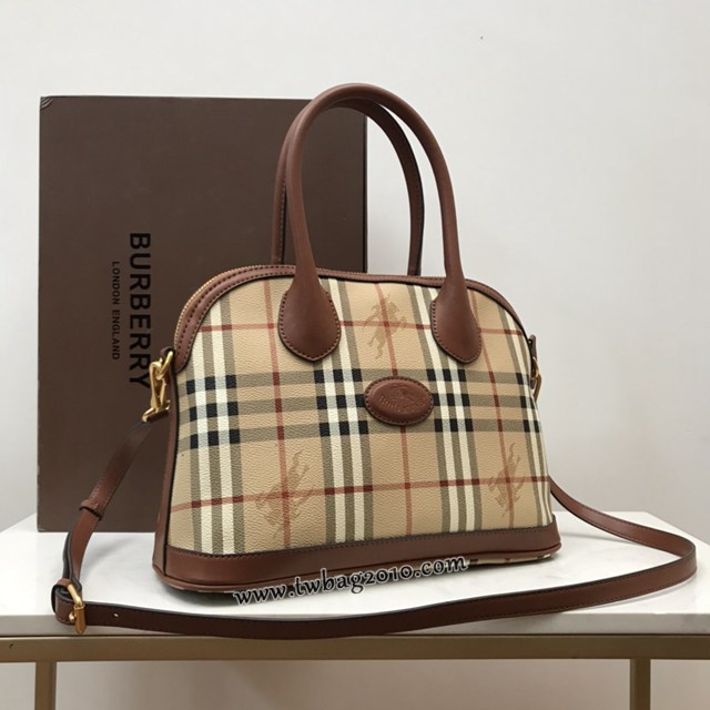 Burberry專門店新款中古BB貝殼包 巴寶莉經典戰馬格子手提女包 yxb1030